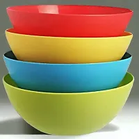 Modern Microwave Safe Plastic Bowls - Pack of 4-thumb1