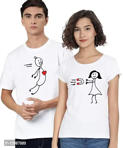 Be Awara Love Magnet Couple T-Shirt - Women-thumb0