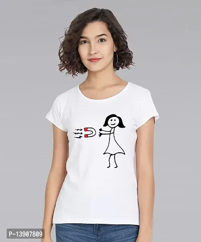 Be Awara Love Magnet Couple T-Shirt - Women-thumb3