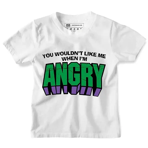 Be Awara Angry Half Sleeves T-Shirt for Boys Girls