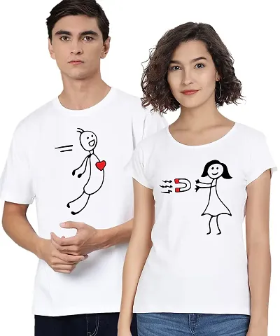 Be Awara Love Magnet Couple T-Shirt