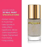 Golden 3D Sand Texture Nail Polish-thumb2