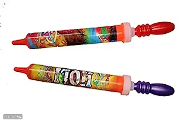 Holi Festival Pichkari Water Gun Pump Designer Squirt Light Weight Non Toxic Plastic Body For Boys Girls Kids (Multi Colour) Pack Of 5-thumb0