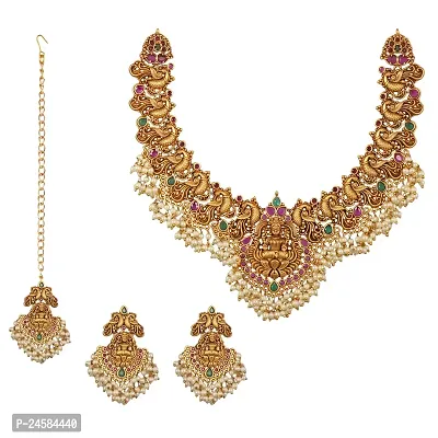 Styyo White Indian Traditional Handmade Choker Pearl Necklace Set at Rs  1920/set in Jaipur