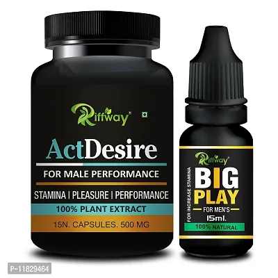 Trendy Act Desire Sexual Capsule With Big Play Combo Long Time Sex Capsule Sexual Oil - Sex Oil For Men Long Time Massage Oil For Men-thumb0