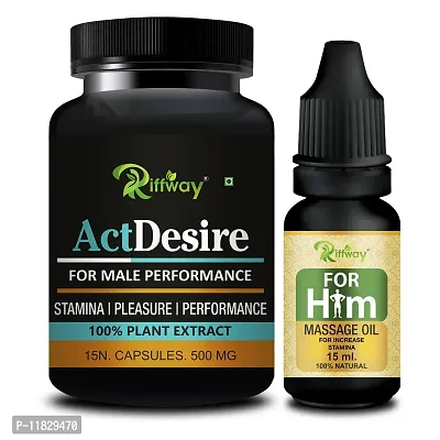 Trendy Act Desire Sexual Capsule With For Him Combo Long Time Sex Capsule Sexual Oil - Sex Oil For Men Long Time Massage Oil For Men-thumb0