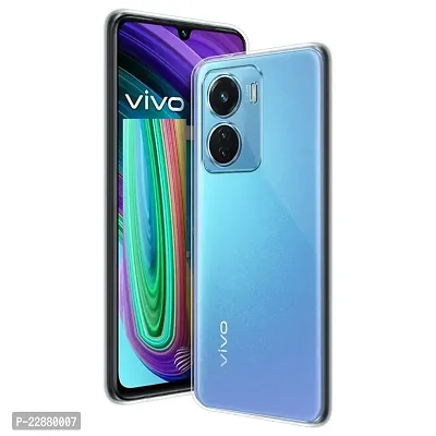 Coverage Silicone Case Back Cover for Vivo Y15C  Transparent