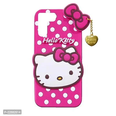 Fastship Case Rubber Kitty with Cat Eye Latkan Case Back Cove for Vivo V2230  V27Pro 5G  Dark Pink