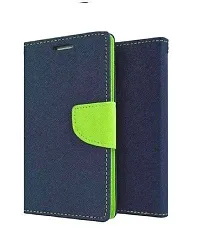 Fastship Realme C15 Flip Cover  Full Body Protection  Inside Pockets  Stand  Wallet Stylish Mercury Magnetic Closure Book Cover Leather Flip Case for Realme C15  Blue Green-thumb1