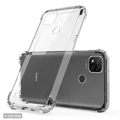 Fastship Silicone Case Back Cover for Redmi 9C  Transparent-thumb0