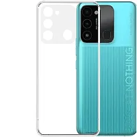 Coverage Silicone Case Back Cover for Tecno Spark 9  Transparent-thumb1