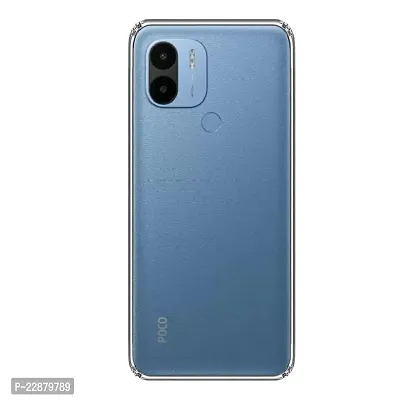 Fastship New Rubber Silicone Back Cover for MI REDMI A2 Plus  Transparent-thumb2