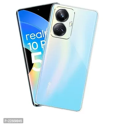 Fastship Rubber Silicone Back Cover for Realme 10 Pro 5G  Transparent-thumb2