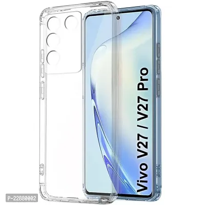 Fastship New Rubber Back Cover for Vivo V2246  Vivo V27 5G  Transparent-thumb2