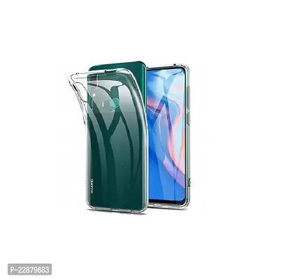 Fastship Rubber Silicone Back Cover for Huawei Y9 Prime 2019  Transparent-thumb0