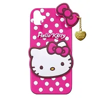 Fastship Silicone Soft Hello Kitty with Pendant Case Proper fit Back Cove for Samsung Galaxy A04  Pink-thumb1