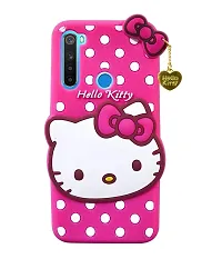 Fastship Case Silicone Soft Hello Kitty with Pendant Case Proper fit Back Cove for Redmi Note 8  Pink-thumb1