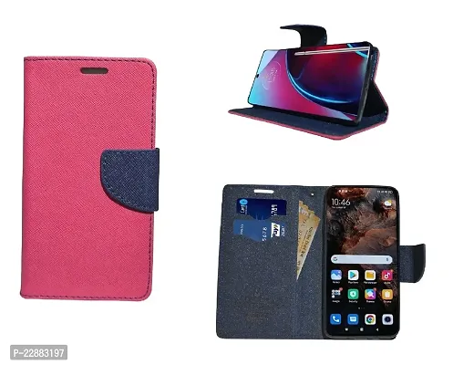 Coverage Samsung Galaxy F41 Flip Cover  Full Body Protection  Inside Pockets  Stand  Wallet Stylish Mercury Magnetic Closure Book Cover Leather Flip Case for Samsung Galaxy F41  Pink Blue-thumb0