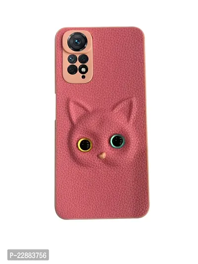 Coverage Eye Cat Silicon Case Back Cover for Redmi Note 11 PRO  3D Pattern Cat Eyes Case Back Cover Case for Mi Redmi Note 11PRO  Jam Purple-thumb2