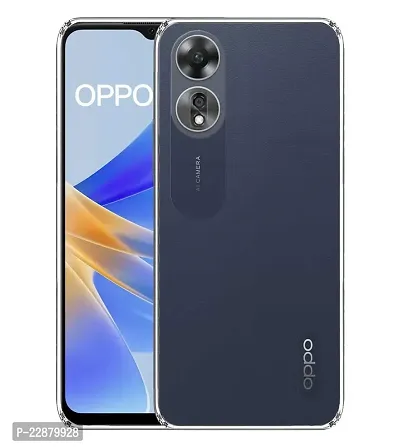 Fastship Rubber Back Cover for Oppo CPH2483  A78 5G  Transparent-thumb0