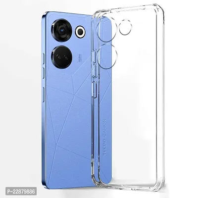 Fastship Case Rubber Back Cover for Tecno CK6  Camon 20  Transparent