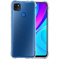 Coverage Silicone Case Back Cover for Redmi 9C  Transparent-thumb1