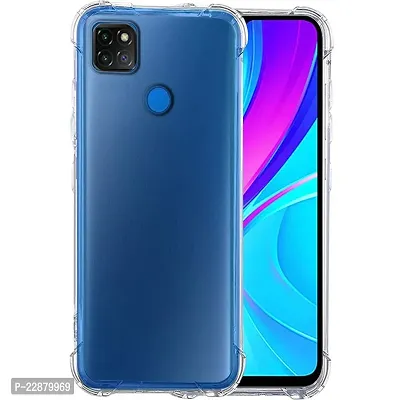 Coverage Silicone Case Back Cover for Redmi 9C  Transparent-thumb2