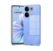 Fastship Case Rubber Back Cover for Tecno CK6  Camon 20  Transparent-thumb1