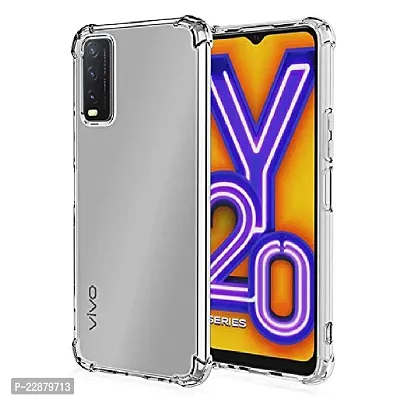 Fastship Rubber Back Cover for Vivo V2027  Vivo Y20i  Transparent-thumb2