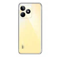 Fastship New Rubber Silicone Back Cover for realme Narzo N53  Transparent-thumb1