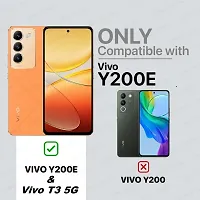 Fastship soft Rubber Back Cover for Vivo V2336 / Vivo Y200e -5G - Transparent-thumb2