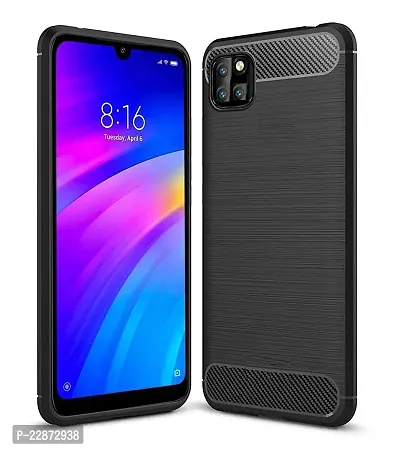 Fastship Silicone Rubber Hybrid Case Case Back Cover for Infinix X6512  Smart 6HD  Black-thumb2