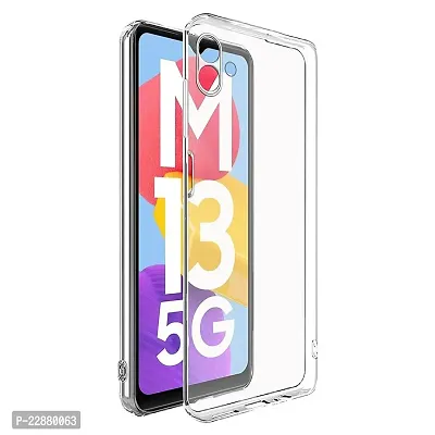 Fastship Rubber Silicone Back Cover for Samsung Galaxy A04 e  Transparent-thumb0