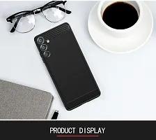 Fastship Silicone Matte Rubber Hybrid Case Back Cover for SAMSUNG A35 5G -SM-A356ELB - Black-thumb4