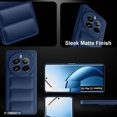 Fastship Matte Soft Case | Liquid Silicon Puff Case Back Cover for Realme RMX3844 / P1 Pro 5G - Blue-thumb5