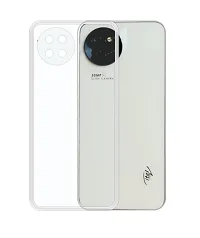 Fastship New Rubber Back Cover for itel S665L  itel S23  Transparent-thumb1