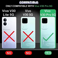 Fastship soft Rubber silicone Clear Back Cover for Vivo V30 Pro 5G - Transparent-thumb2