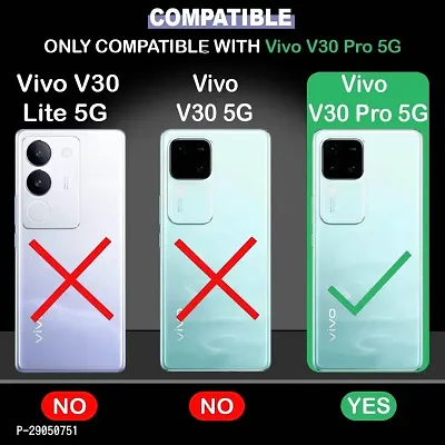 Fastship soft Rubber silicone Clear Back Cover for Vivo V30 Pro 5G - Transparent-thumb3