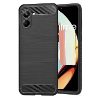 Fastship Cases Silicone Rubber Hybrid Case Case Back Cover for Realme RMX3630  Realme 10  Black-thumb1