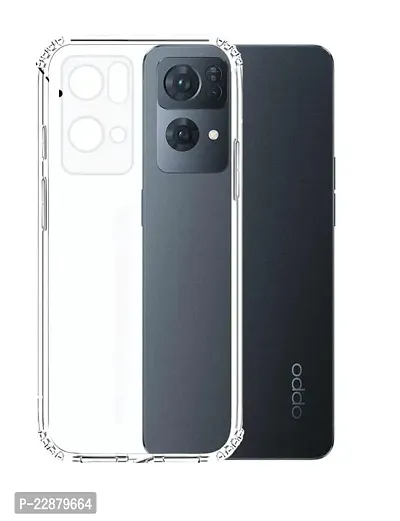 Fastship Rubber Back Cover for Oppo CPH2371  Reno7 5G  Transparent-thumb0