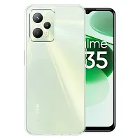 Fastship Rubber Back Cover for Realme RMX3511  Realme C35  Transparent-thumb1