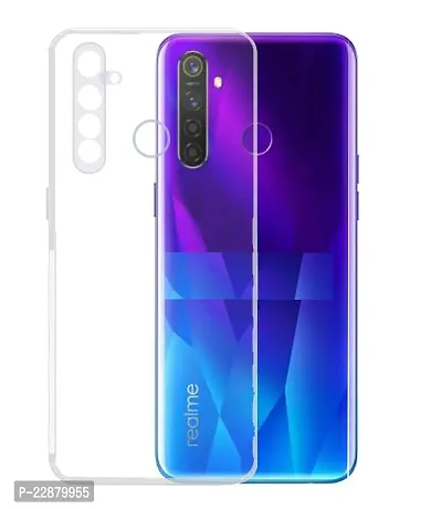 Fastship Rubber Back Cover for Realme RMX2030  Realme 5i  Transparent