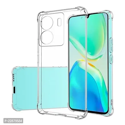 Fastship Silicone Case Back Cover for Vivo Y15s  Transparent-thumb0