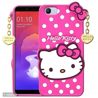 Fastship case Rubber Cat Kitty with Golden Latkan Case Back Cover for Narzo 50A Prime  RMX3516  Pink-thumb0