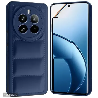 Fastship Matte Soft Case | Liquid Silicon Puff Case Back Cover for Realme RMX3844 / P1 Pro 5G - Blue-thumb0