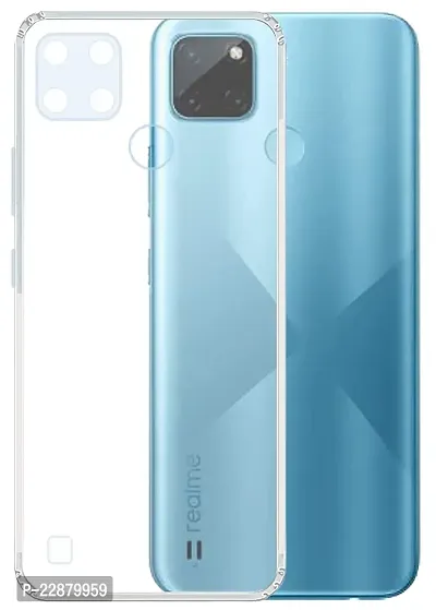 Fastship Rubber Back Cover for Oppo RMX3261  Realme C21Y  Transparent-thumb0