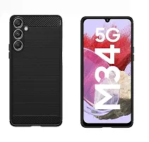 Fastship Silicone Hybrid Rubber Case Back Cover for Samsung Galaxy M34 5G  Black-thumb1