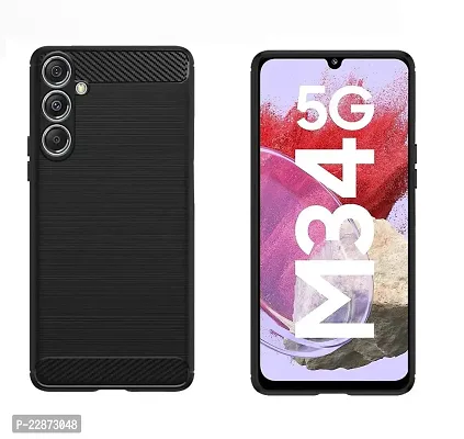 Fastship Silicone Hybrid Rubber Case Back Cover for Samsung Galaxy M34 5G  Black-thumb2