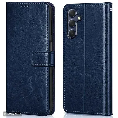 Fastship Vintage Magnatic Closer Leather Flip Cover for Samsung F34 5G  SM E346BZ  Cobalt Blue-thumb2