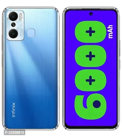 Coverage Transparent Rubber Case Back Cover for Infinix X668  Hot 12Pro  Transparent-thumb0